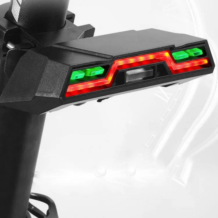 WEST BIKING Mountain Bike Wireless Remote Control USB Charging Riding Warning Turning Light(Remote Steering Taillight)