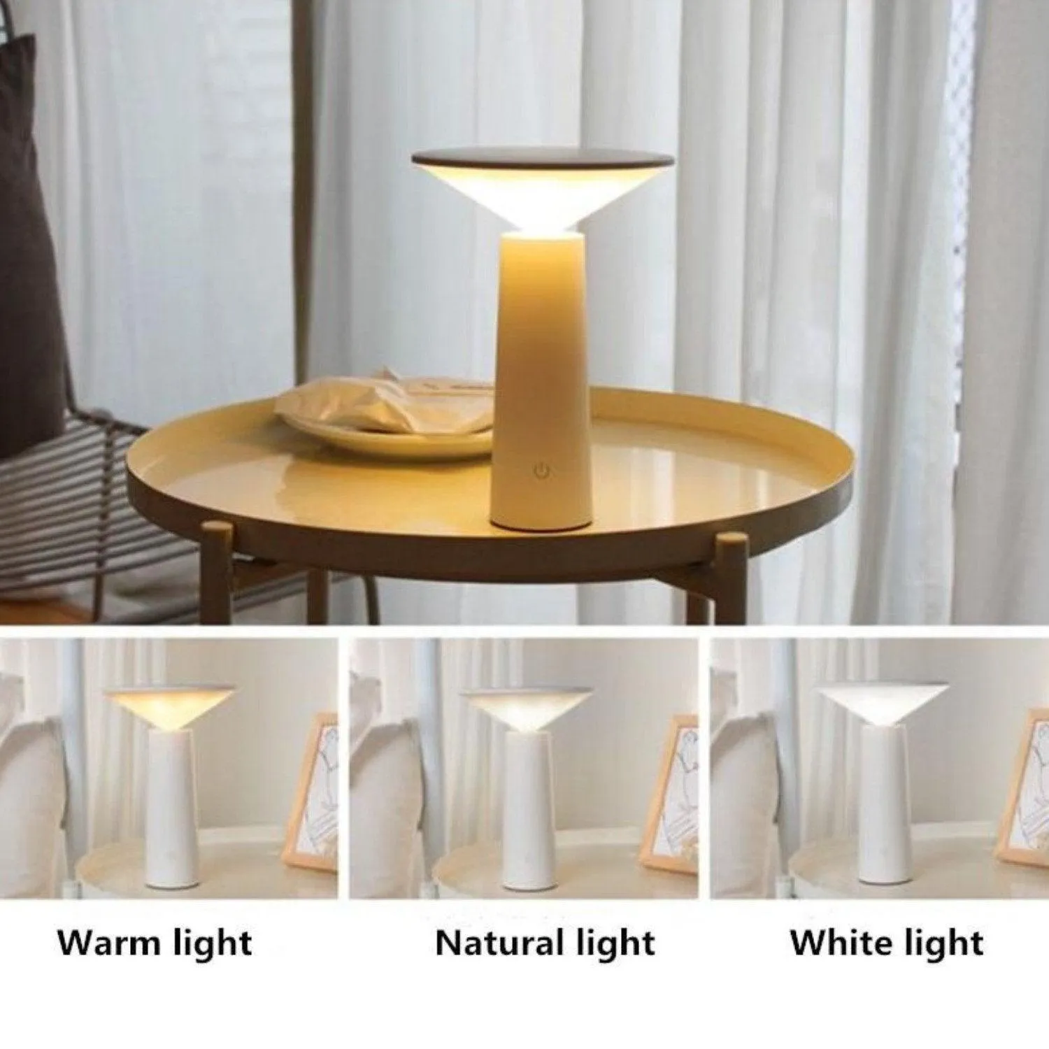 White LED USB Dimmable Table Lamp