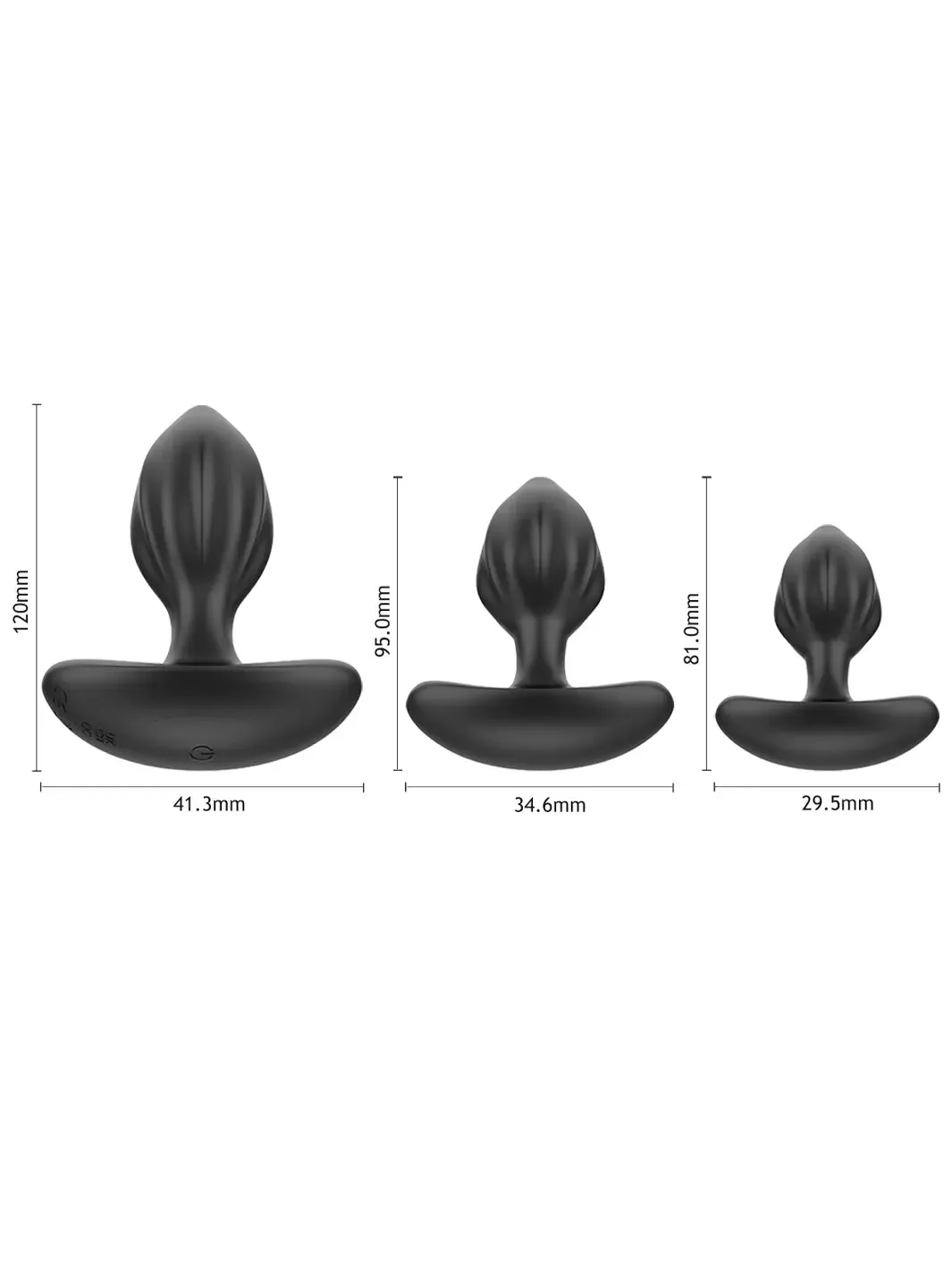 Winyi Mark Ribbed Silicone Anal Plug Training Kit