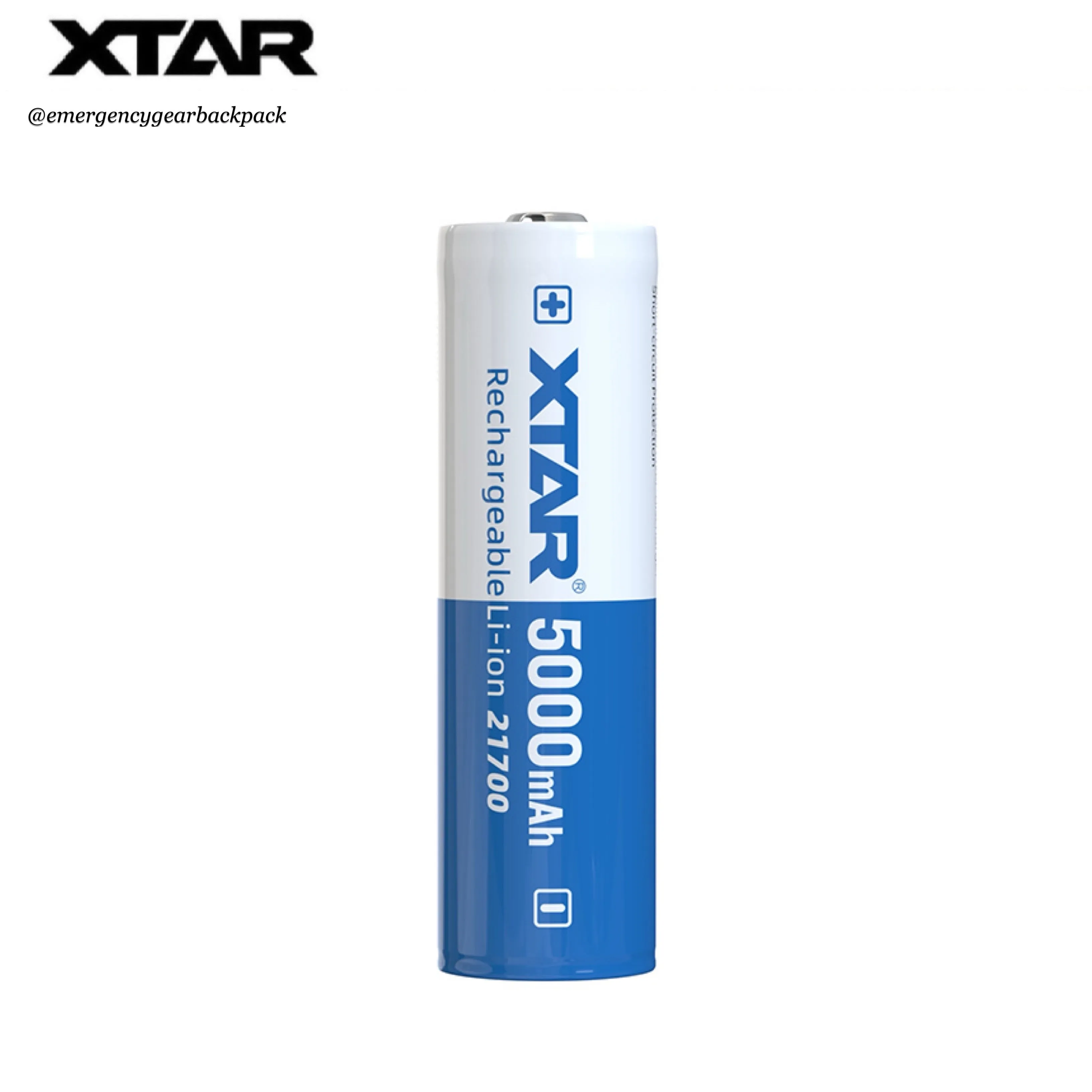 XTAR 21700HP 5000mAh 3.6V 25A Li-ion Rechargeable Battery