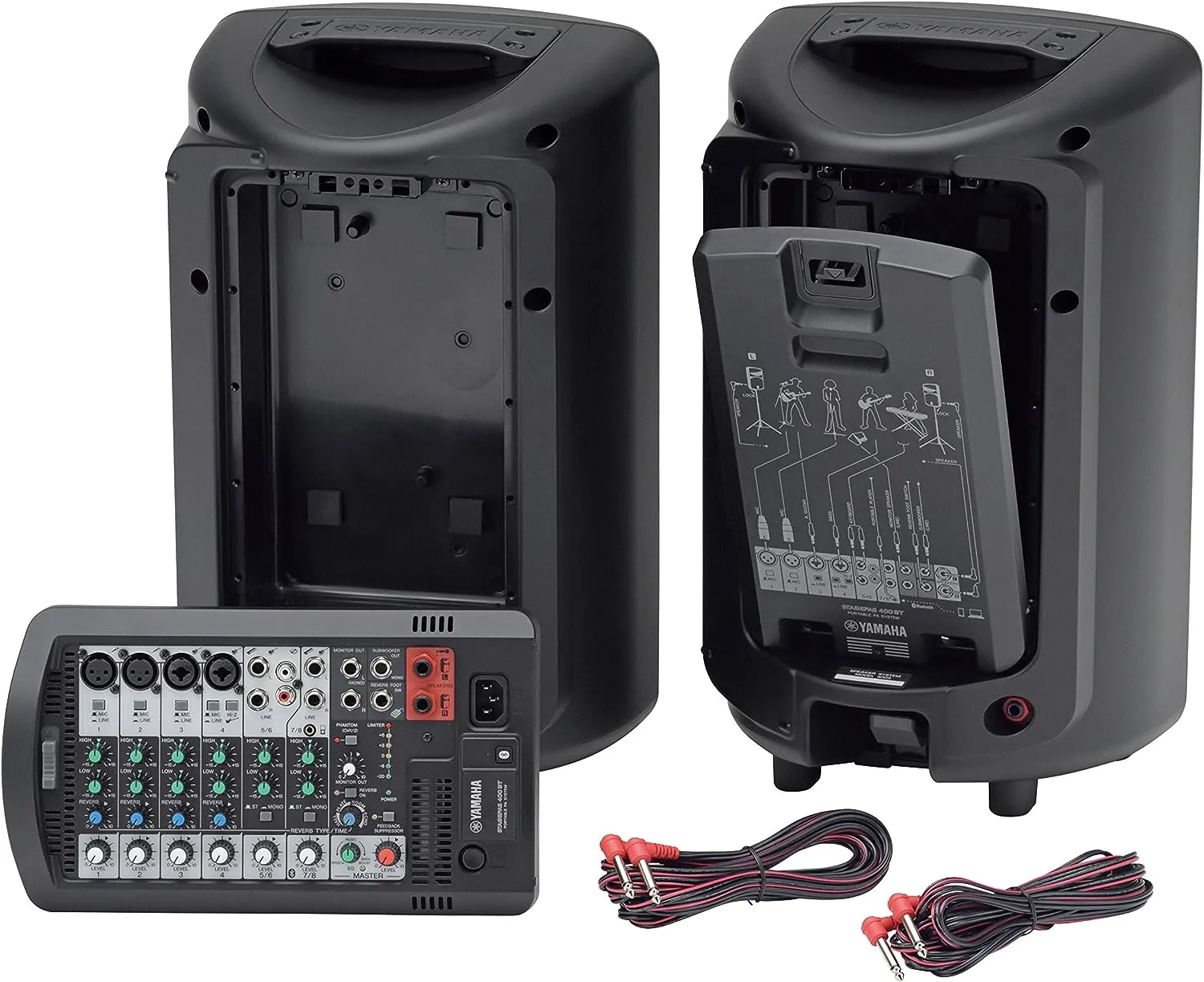 Yamaha Portable PA System with Bluetooth Stagepas 400BT  Black